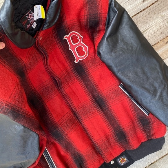 Vintage 90s Boston Red Sox Varsity Jacket MLB Merchandise JH Design XXL - Picture 12 of 15